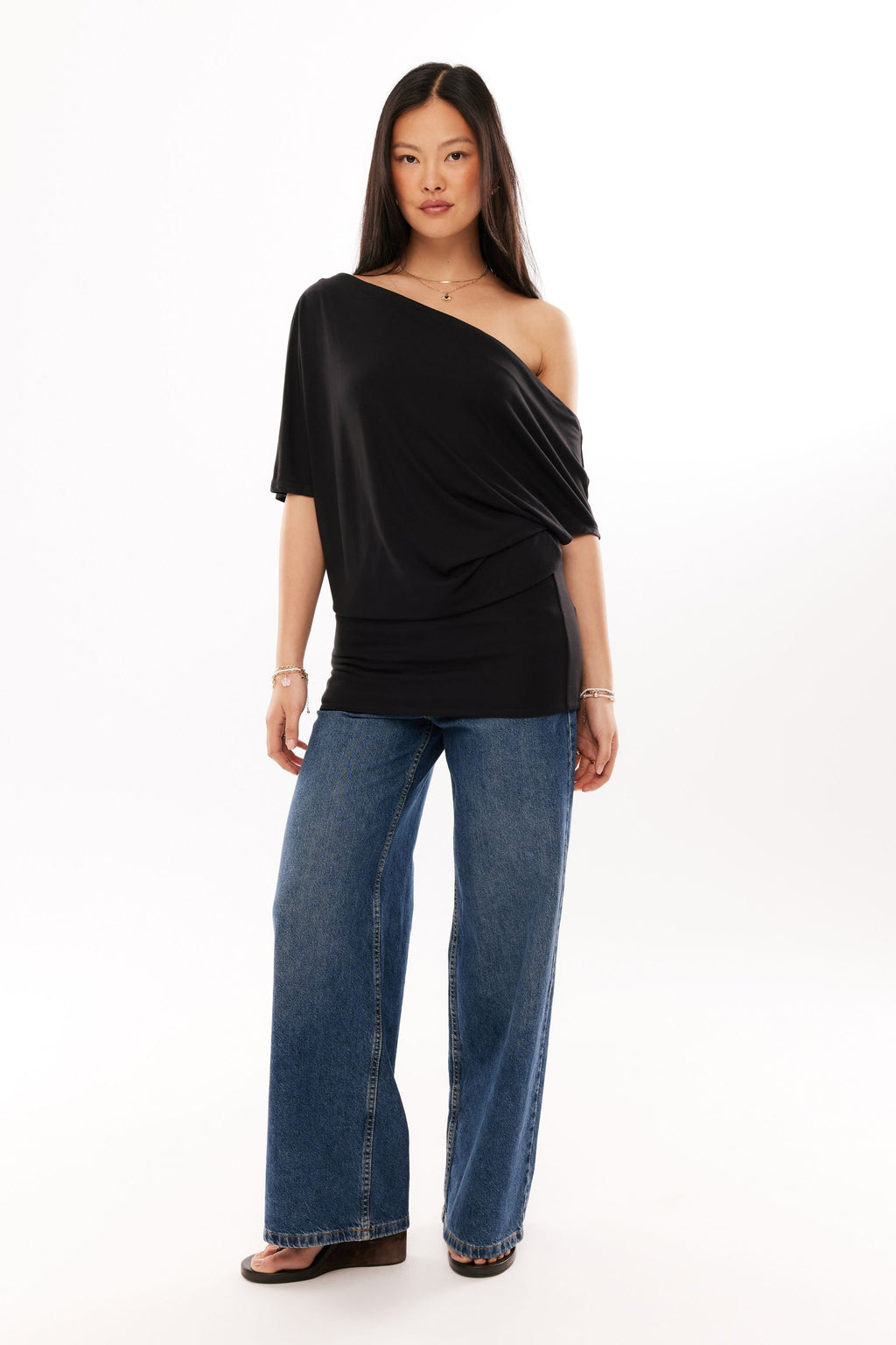 Tia Banded Hem Mini Dress