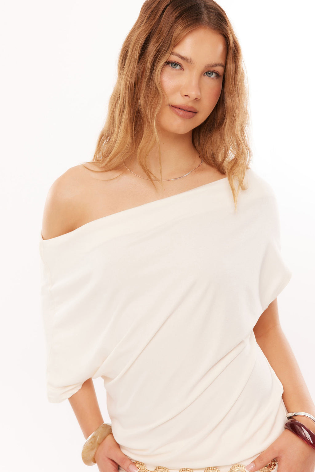 Tia Banded Hem Mini Dress