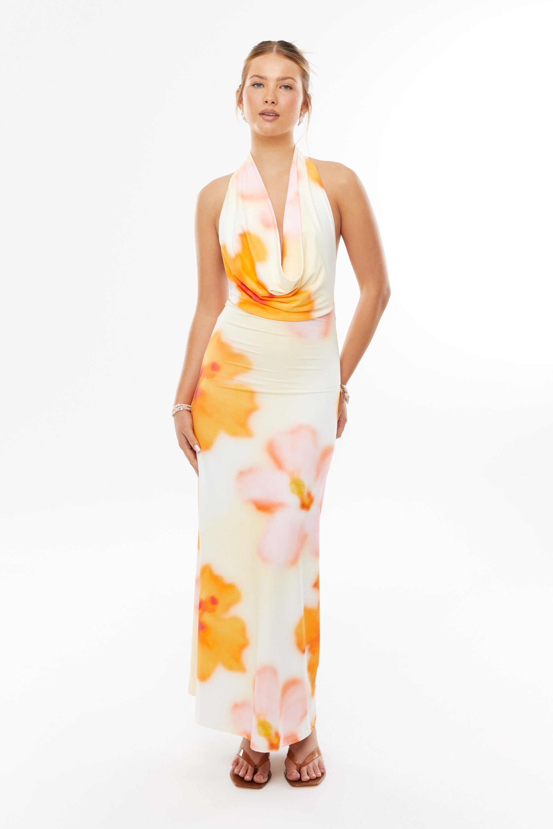 Karina Super Smooth Cowl Maxi Dress