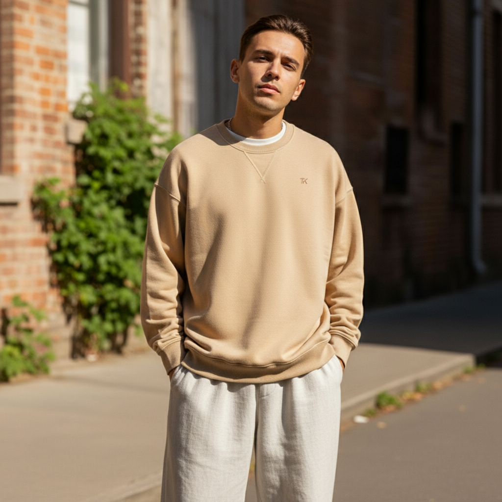 Men's Casual Loose Long Sleeved T-shirt