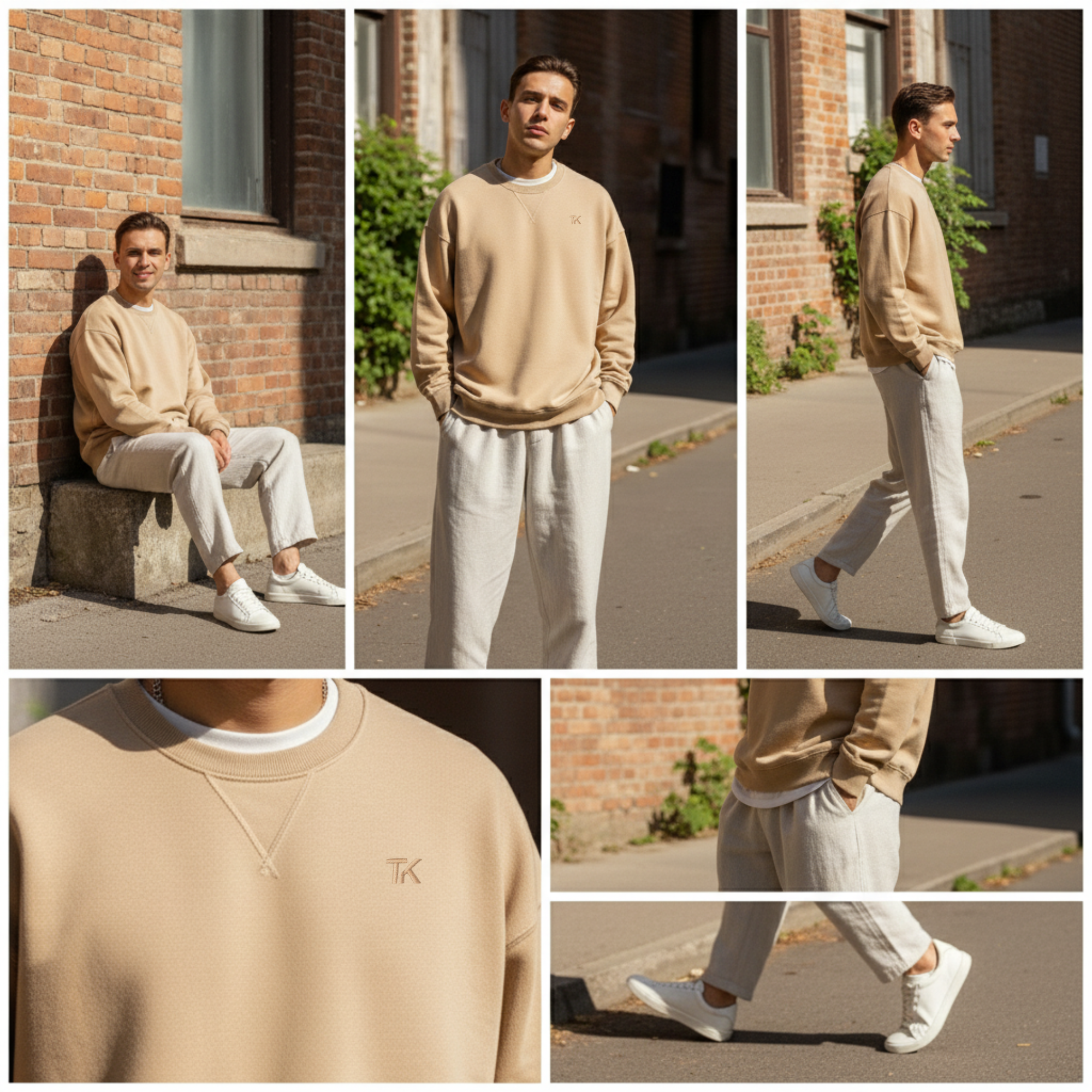 Men's Casual Loose Long Sleeved T-shirt