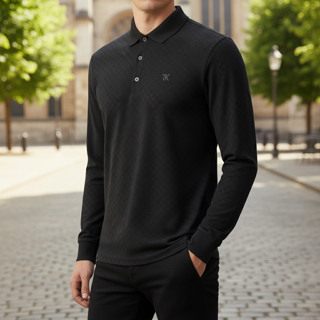 long-sleeved polo TOUKHA