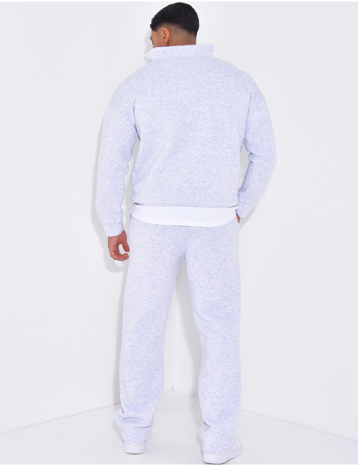 Ensemble pantalon et sweat à col zippé