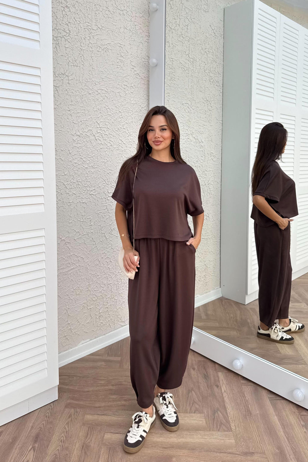 Oysho T-Shirt and Trouser Set - NAVY BLUE